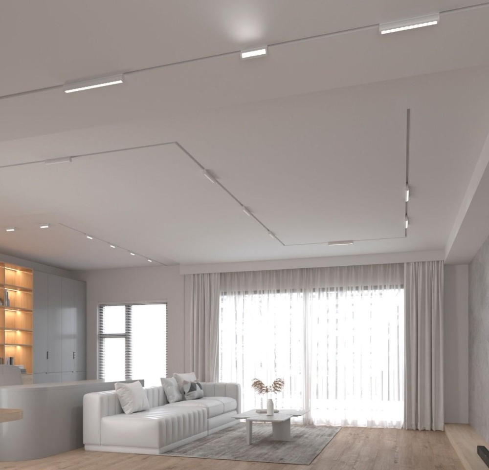 Освещение в гостиной: как выбрать и использовать накладной трековый светильник для идеального интерьера